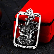 Load image into Gallery viewer, GUNGNEER Stainless Steel Om Ganesha Ring Elephant Pendant Lotus Necklace Jewelry Set For Men