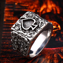 Load image into Gallery viewer, GUNGNEER 2 Pcs Gothic Heart Card Skull Punk Stainless Ring Jewelry Halloween Set Men Women