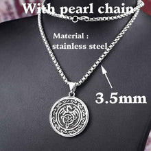 Load image into Gallery viewer, GUNGNEER Celtic Knot Dragon Trinity Pendant Necklace Stainless Steel Jewelry for Men Women