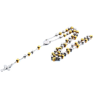 GUNGNEER Stainless Steel Christian Cross Necklace Jesus Pendant Jewelry Gift For Girl Women