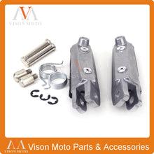 Load image into Gallery viewer, 2TRIDENTS Front Foot Pegs Rests Footrest Pedals for Honda CBR600 98-02 VTR800 03-10 VTR250 97-10 VTR 800 250 CBR 1000 600 900