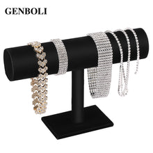 Load image into Gallery viewer, 2TRIDENTS T-Bar Bracelet Necklace Jewelry Display Stand - A Practical Item for Retail Stores, Jewelry and Watch Retailers