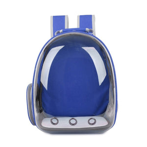 2TRIDENTS Transparent Pet Shoulder Backpack - Travel Bag for Small Animals, Designed for Walking, Outdoor Use (Black)