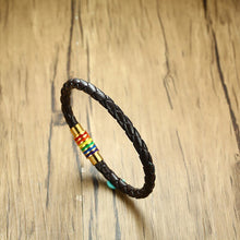 Load image into Gallery viewer, GUNGNEER Transgender Bisexual Gay Lesbian Rainbow LGBT Ring Pride Bracelet Jewelry Set