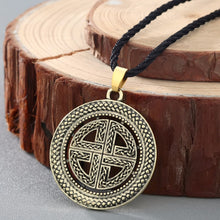 Load image into Gallery viewer, GUNGNEER Celtic Knot Viking Shield Pendant Necklace Stainless Steel Jewelry Accessories Amulet