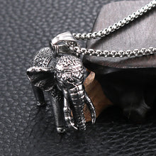 Load image into Gallery viewer, GUNGNEER Hindu Spiritual Elephant Ganesha Necklace Stainless Steel Jewelry For Men Women