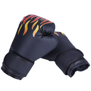 2TRIDENTS Children Boxing Gloves Cartoon Safe Punching Boxing Training Gloves Gift for Children (Black)