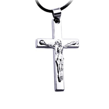 Load image into Gallery viewer, GUNGNEER Christ Cross Necklace Jesus Pendant God Jewelry Accessory Gift For Men Women