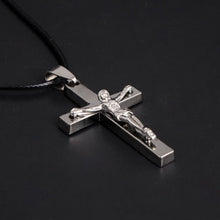 Load image into Gallery viewer, GUNGNEER Christ Cross Necklace Jesus Pendant God Jewelry Accessory Gift For Men Women