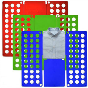 2TRIDENTS Shirt Folding Board - Fold Your Clothes in A Short Time for Shirts, Sweaters, Towels, and Even Pants (Blue)