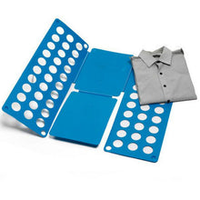 Load image into Gallery viewer, 2TRIDENTS Shirt Folding Board - Fold Your Clothes in A Short Time for Shirts, Sweaters, Towels, and Even Pants (Blue)