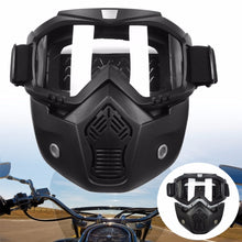 Load image into Gallery viewer, 2TRIDENTS Helmet Face With Shield Goggles - Colorful Lens Motorcycle Bike Detachable Modular - Safety Helmet and Hearing Protection System
