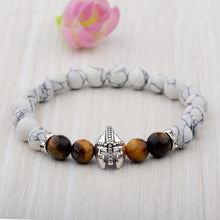 Load image into Gallery viewer, HoliStone Natural Stone with Warrior Helmet Bracelet for Women and Men