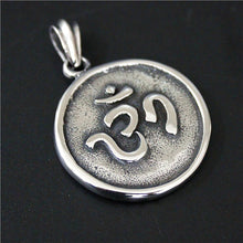 Load image into Gallery viewer, GUNGNEER Lord Ganesha Om Pendant Stainless Steel Indian Hindu Jewelry For Men Women