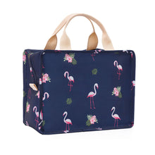 Load image into Gallery viewer, 2TRIDENTS Mini Portable Cooler Bag Lifewit Insulated Thermal Lunch Cooling Work Beach Picnic (Blue Flamingo)