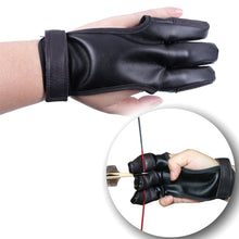 Load image into Gallery viewer, 2TRIDENTS Archery Gloves - Three Finger Hand Guard - Safety Archery Shooting Gloves - Archery Gloves Beginner Tools