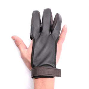 2TRIDENTS Archery Gloves - Three Finger Hand Guard - Safety Archery Shooting Gloves - Archery Gloves Beginner Tools