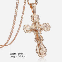 Load image into Gallery viewer, GUNGNEER Jesus Cross Pendant Necklace Christian Jewelry Accessory Gift For Men Women