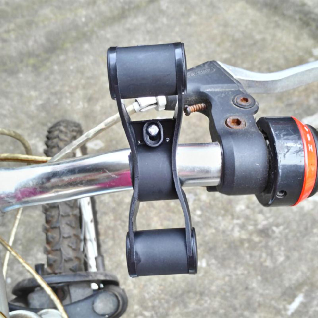 2TRIDENTS Bike Handleabar Extender V-Shaped Support Holder for Flashlight Speedometer Cycling Activities