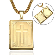 Load image into Gallery viewer, GUNGNEER God Cross Bible Necklace Christian Pendant Chain Jewelry Gift For Men Women