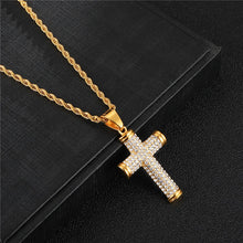 Load image into Gallery viewer, GUNGNEER Jesus Cross Necklace Christ Pendant Chain Jewelry Accessory Gift For Men Women