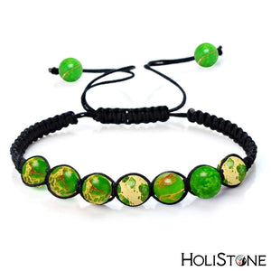 HoliStone Adjustable 6mm Chakra Stone Bracelet ? Reiki Healing Balancing Energy Bracelet for Meditation and Yoga