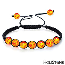 Load image into Gallery viewer, HoliStone Adjustable 6mm Chakra Stone Bracelet ? Reiki Healing Balancing Energy Bracelet for Meditation and Yoga