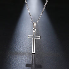 Load image into Gallery viewer, GUNGNEER Stainless Steel Cross Necklace God Jesus Vintage Ring Jewelry Gift Set Women