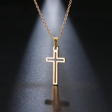 Load image into Gallery viewer, GUNGNEER Stainless Steel Cross Necklace God Jesus Vintage Ring Jewelry Gift Set Women