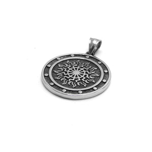 ENXICO Sonnenrad The Black Sun Wheel Pendant Necklace ? 316L Stainless Steel ? Germanic Symbol Jewelry
