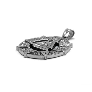 ENXICO Valknut The Knot of The Slain Pendant Necklace ? 316L Stainless Steel ? Nordic Scandinavian Viking Jewelry