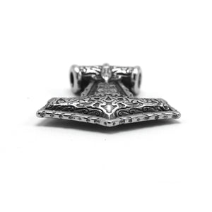 ENXICO Thor's Hammer Mjolnir Pendant Necklace ? 316L Stainless Steel ? Nordic Scandinavian Viking Jewelry