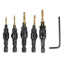 Load image into Gallery viewer, 2TRIDENTS 5Pcs Electric Hand Drill Tool Set - Deburring External Chamfering Tool - Remove Burr Tool For Drill Bit