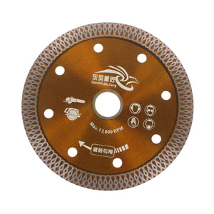 2TRIDENTS Diamond Saw Blade - Hot Pressed Sintered Mesh Turbo Cutting Disc For Granite Marble Tile Ceramic Block and Brick