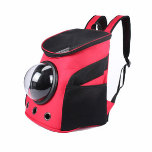 2TRIDENTS Space Capsule Transparent Pet Shoulder Backpack - Travel Bag for Small Animals, Designed for Walking & Outdoor Use