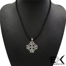 Load image into Gallery viewer, ENXICO Celtic Cross Pattée Charm Pendant Necklace for Women &amp; Men ? Pewter ? Irish Celtic Jewelry