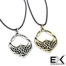Load image into Gallery viewer, ENXICO Celtic Knot Charm Pendant Necklace for Men Women ? Irish Celtic Jewelry (Copper)