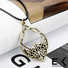 Load image into Gallery viewer, ENXICO Celtic Knot Charm Pendant Necklace for Men Women ? Irish Celtic Jewelry