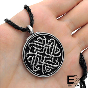 ENXICO Heart Shape Celtic Knot Pendant Necklace ? Irish Celtic Jewelry