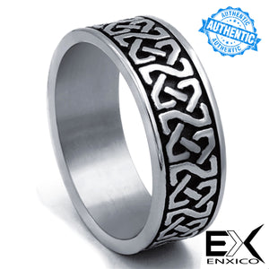 ENXICO Square Celtic Knot Ring ? 316L Stainless Steel ? Irish Celtic Jewelry (10)