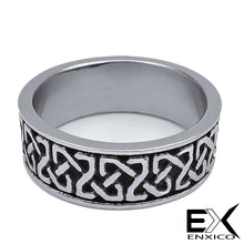 Load image into Gallery viewer, ENXICO Square Celtic Knot Ring ? 316L Stainless Steel ? Irish Celtic Jewelry (10)