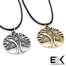 Load image into Gallery viewer, ENXICO Tree of Life &amp; Triquetra Celtic Knot Pendant Necklace for Men Women ? Irish Celtic Jewelry