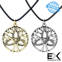 Load image into Gallery viewer, ENXICO Tree of Life &amp; Triquetra Celtic Knot Pendant Necklace for Men Women ? Irish Celtic Jewelry (Silver)