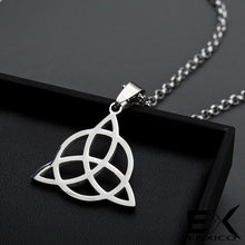 Load image into Gallery viewer, ENXICO Trinity Celtic Knot The Triquetra Pendant Necklace ? 316L Stainless Steel ? Irish Celtic Jewelry
