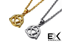Load image into Gallery viewer, ENXICO Triquetra The Celtic Trinity Knot Pendant Necklace ? 316L Stainless Steel ? Irish Celtic Jewelry