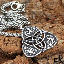 Load image into Gallery viewer, ENXICO Triquetra Trinity Celtic Knot Pendant Necklace ? 316L Stainless Steel ? Nordic Scandinavian Viking Jewelry