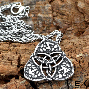 ENXICO Triquetra Trinity Celtic Knot Pendant Necklace ? 316L Stainless Steel ? Nordic Scandinavian Viking Jewelry