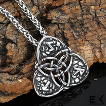 Load image into Gallery viewer, ENXICO Triquetra Trinity Celtic Knot Pendant Necklace ? 316L Stainless Steel ? Nordic Scandinavian Viking Jewelry
