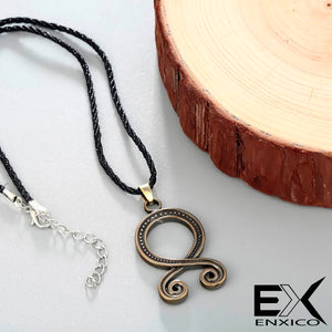 ENXICO Viking Troll Cross Amulet Pendant Necklace ? Gold Color ? Nordic Scandinavian Viking Jewelry