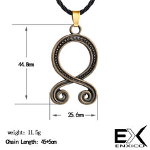 Load image into Gallery viewer, ENXICO Viking Troll Cross Amulet Pendant Necklace ? Gold Color ? Nordic Scandinavian Viking Jewelry